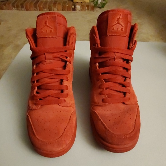 air jordan 1 retro high bg red suede